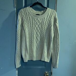 Atmosphere Women's Cream Cable Knit Sweater